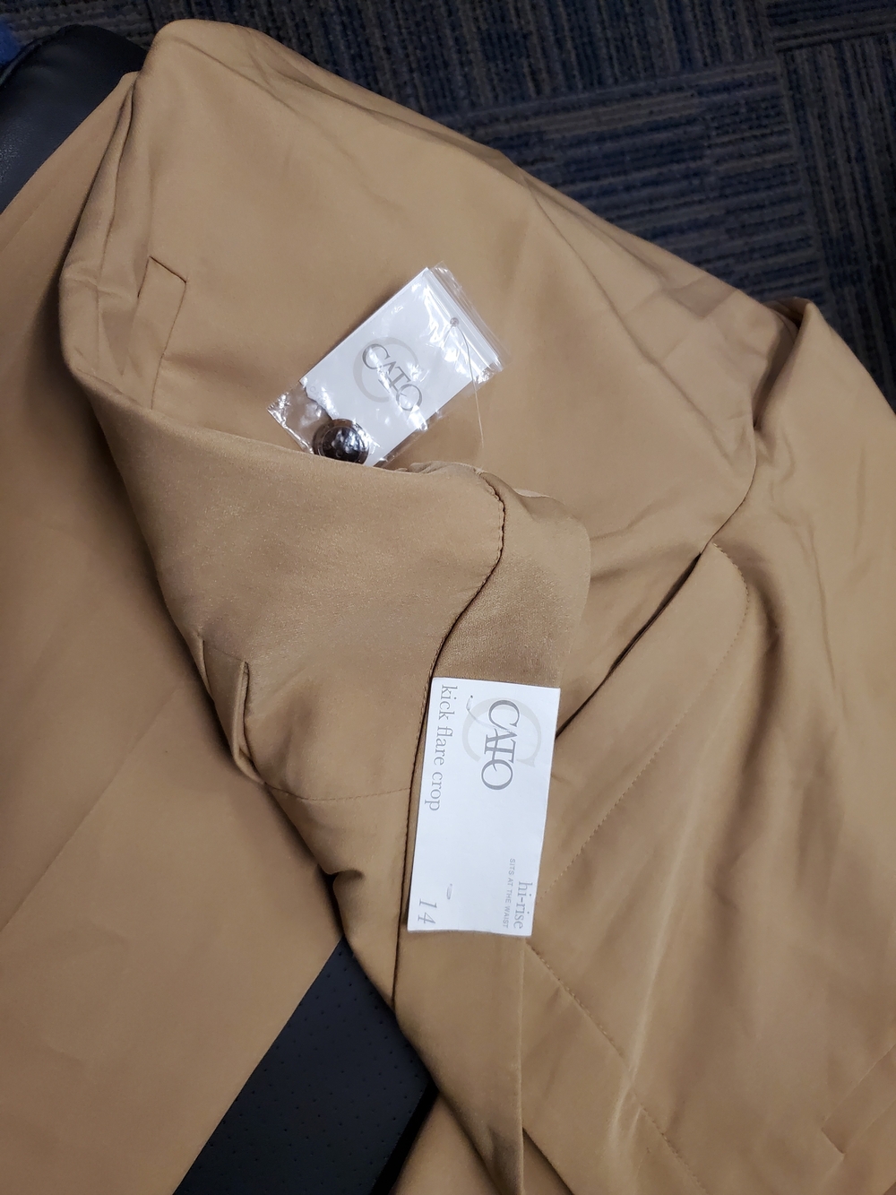 Cato Camel/Tan Cropped Blazer